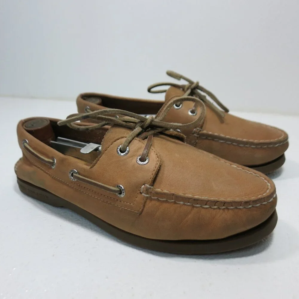 Sperry Top-Sider Nubuck Leather Boat Deck Shoes Men's Footwear Shoe's 7.5 W